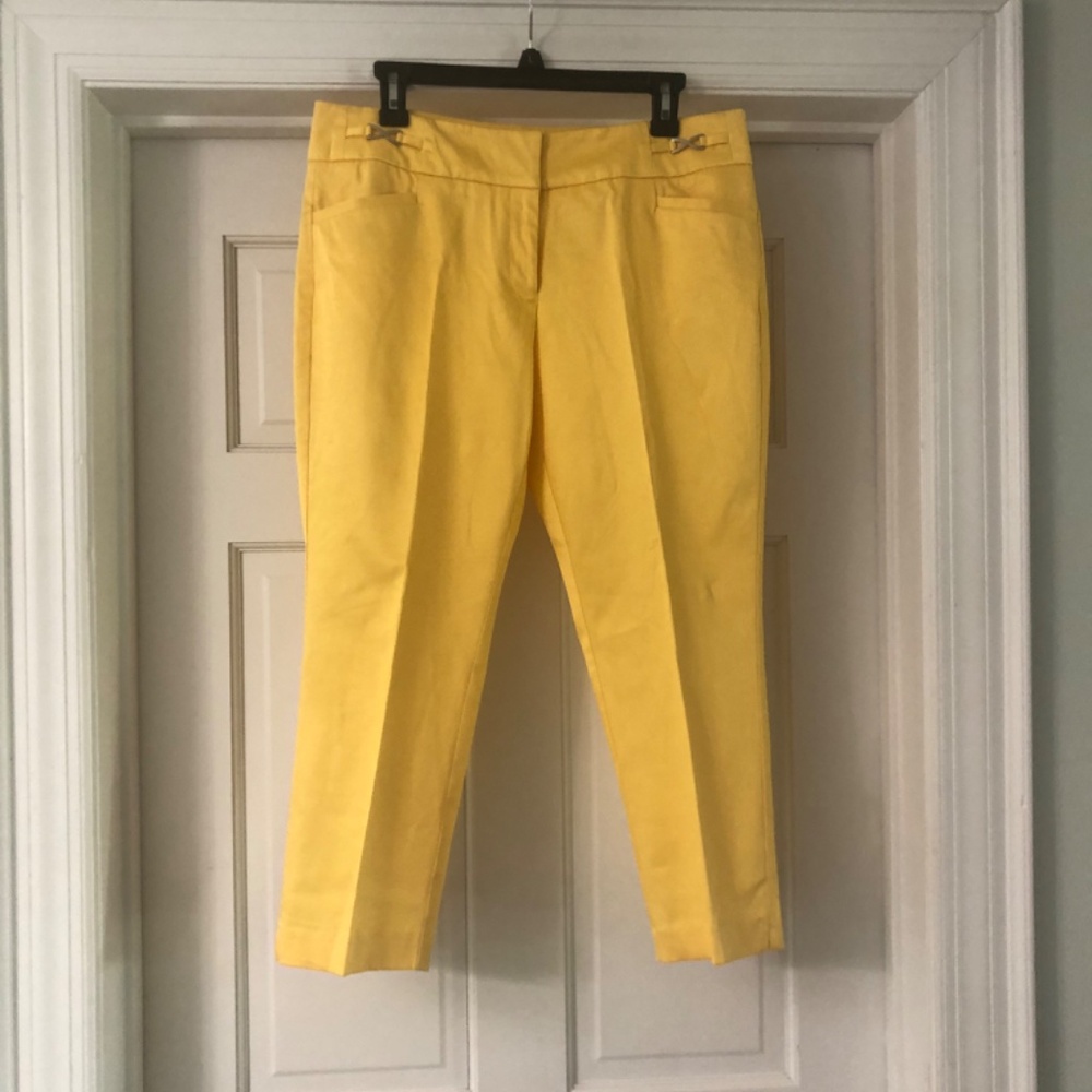 7th avenue women yellow pants - Picture 5 of 16